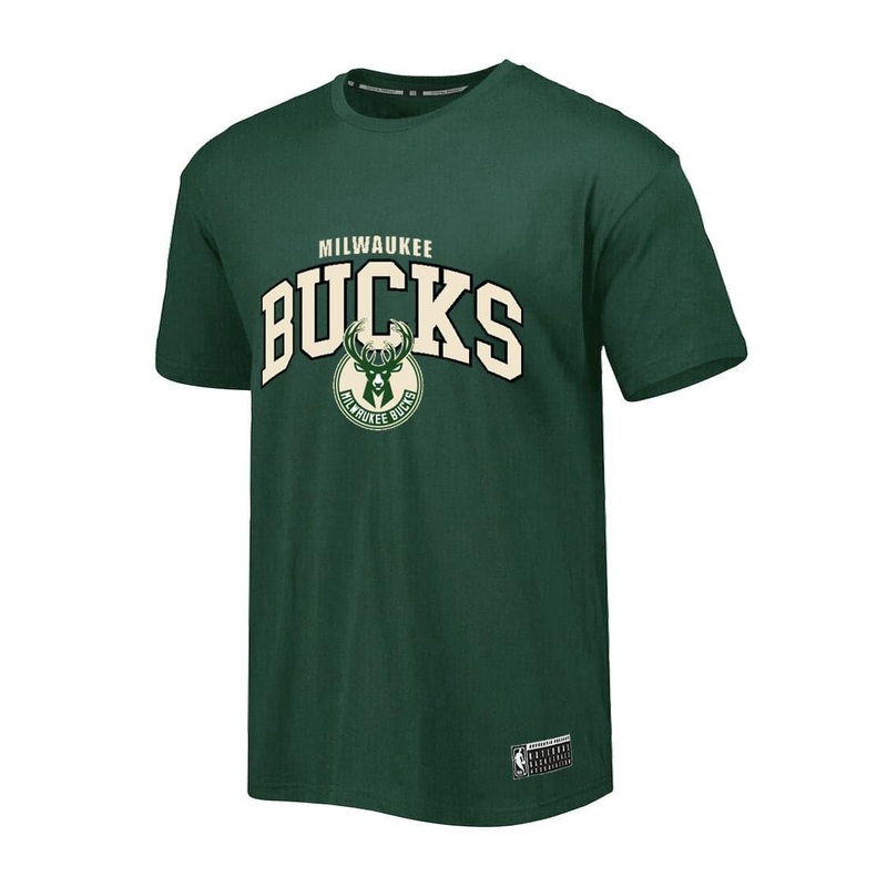 Youths Milwaukee Bucks NBA Essentials Team Arch T-Shirt – Green