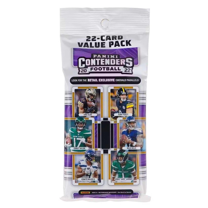 2022 Panini NFL Contenders Football Trading Card Value Fat Pack