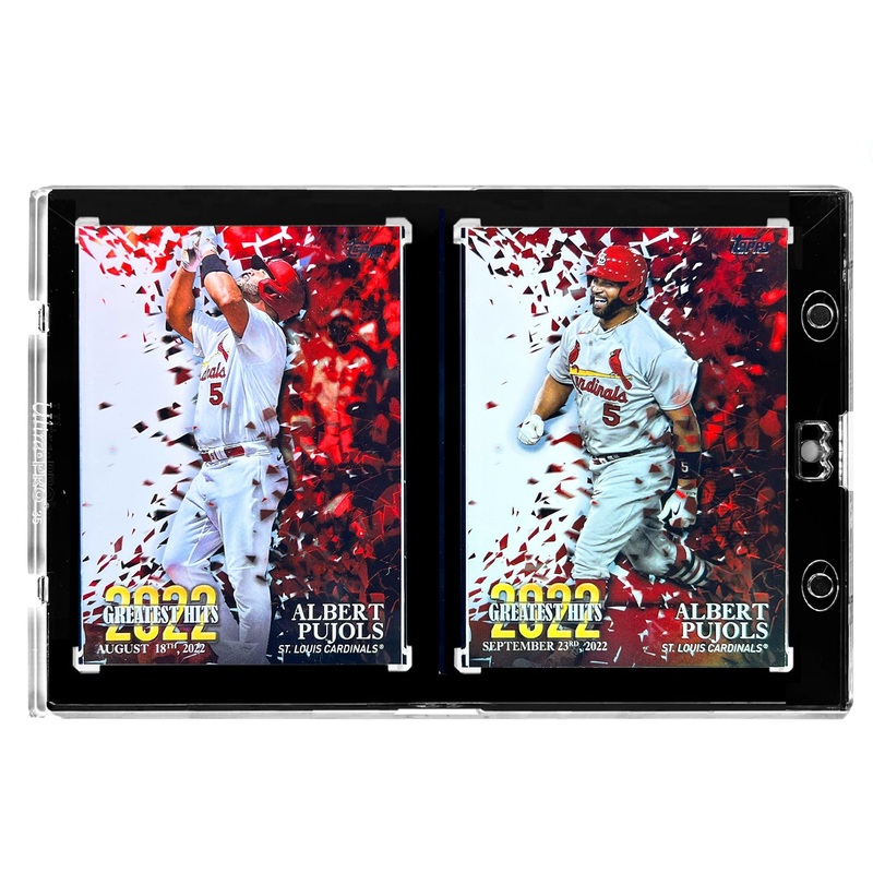 Albert Pujols St Louis Cardinals Topps MLB 2022 Greatest Hits 2 Card Set