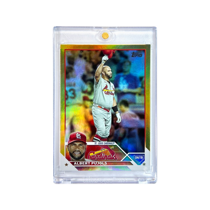 Albert Pujols St Louis Cardinals Topps MLB 23 Series 1 Retirement Gold Foil Card