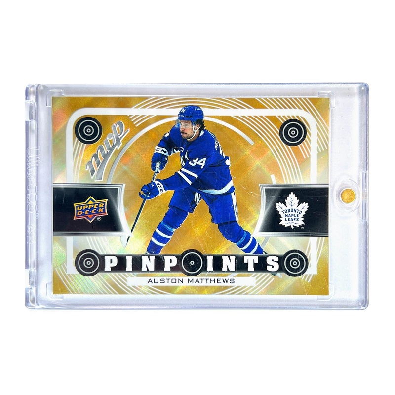 Auston Matthews Toronto Maple Leafs Upper Deck NHL 22-23 Gold Pinpoints Card