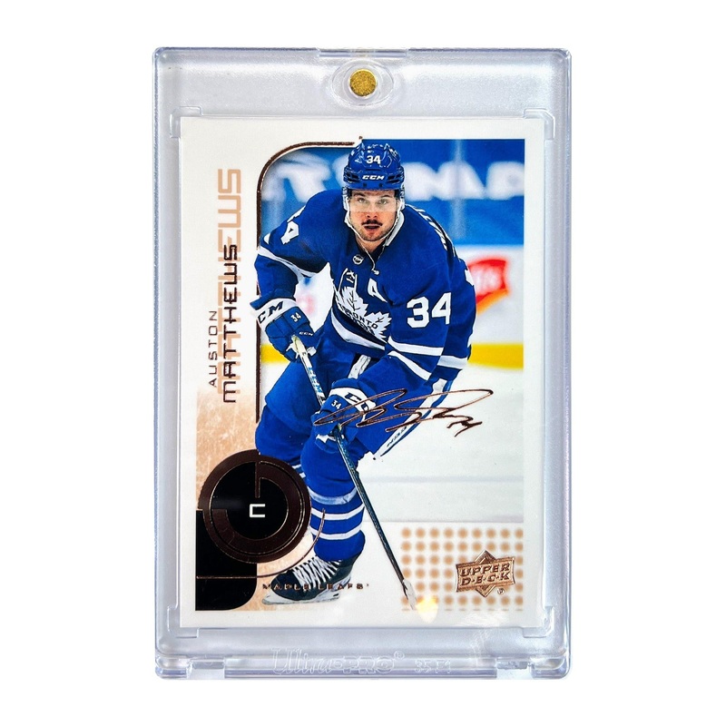 Auston Matthews Toronto Maple Leafs Upper Deck NHL 22-23 MVP 20th Ann Card