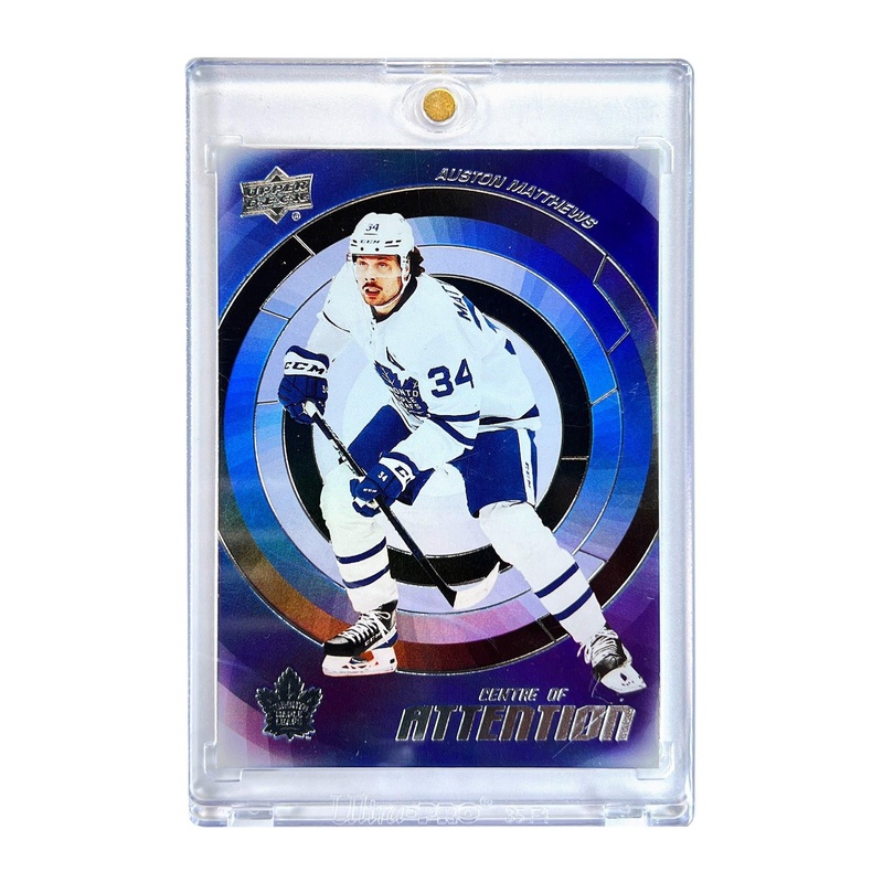 Auston Matthews Toronto Maple Leafs Upper Deck NHL Centre Of Attention Card
