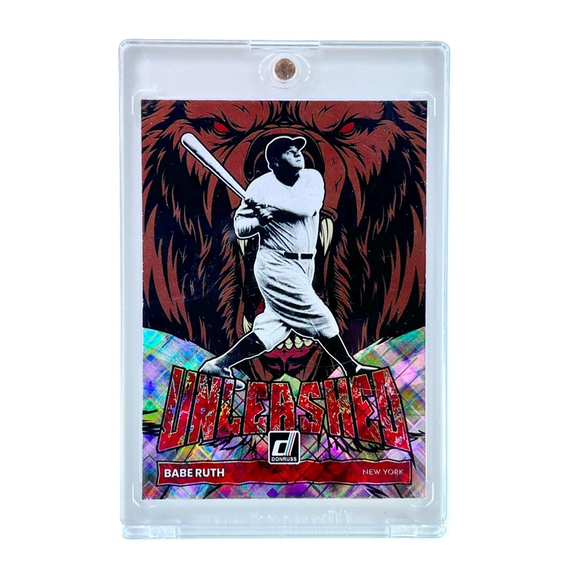 Babe Ruth New York Yankees Panini MLB 22 Donruss Unleashed Diamond Card