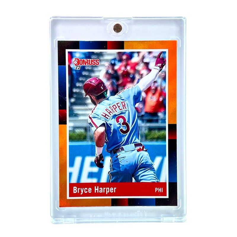 Bryce Harper Philadelphia Phillies Panini MLB 22 Donruss Orange Retro Card