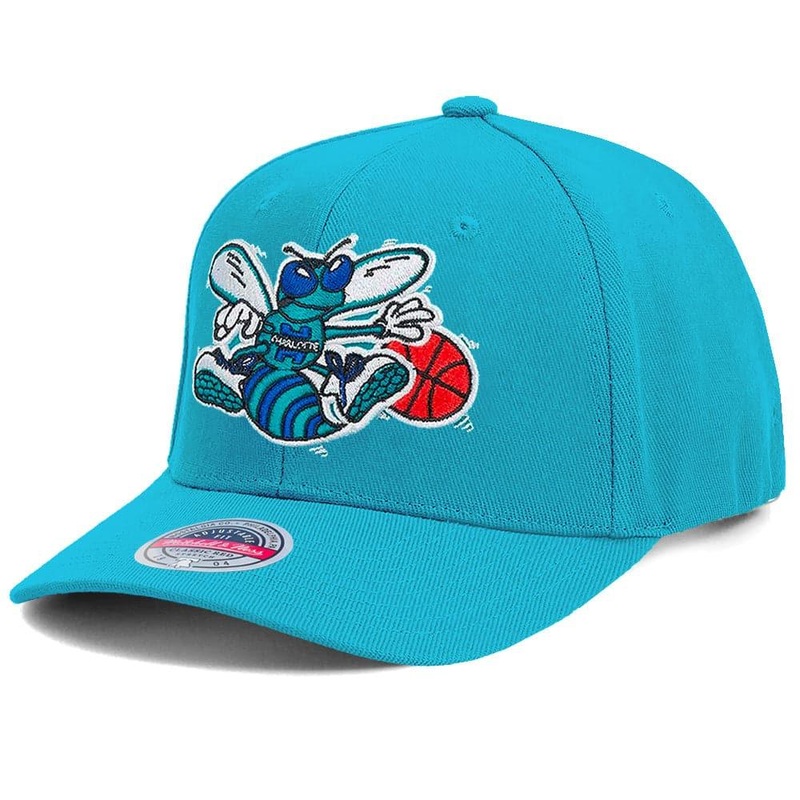 Charlotte Hornets Mitchell & Ness NBA HWC Classic Red Snapback Hat – Teal