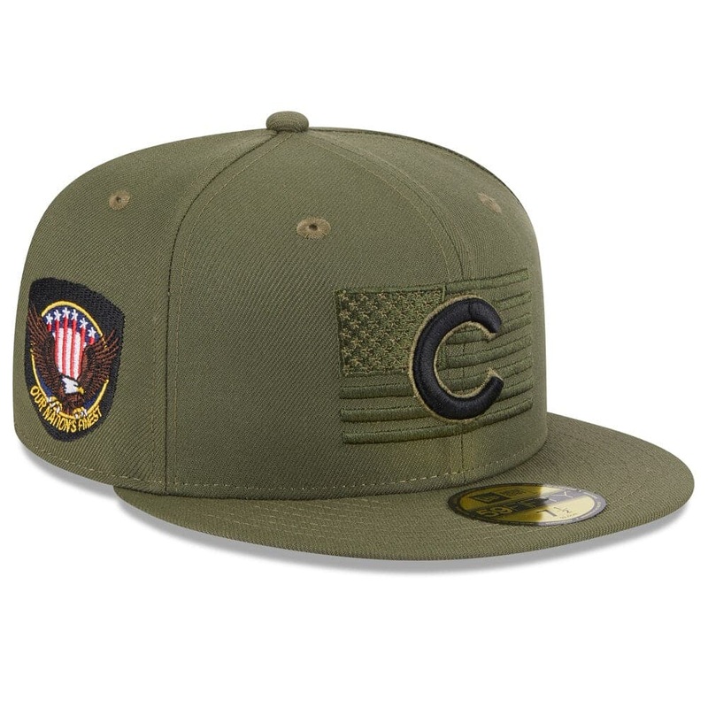 Chicago Cubs New Era MLB 2023 Armed Forces 59FIFTY Fitted Hat – Army