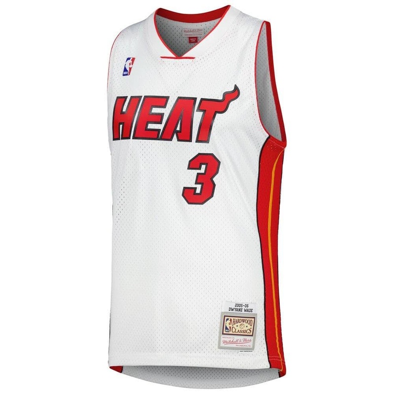 Dwyane Wade Miami Heat Mitchell & Ness NBA 92-93 Swingman Jersey – White