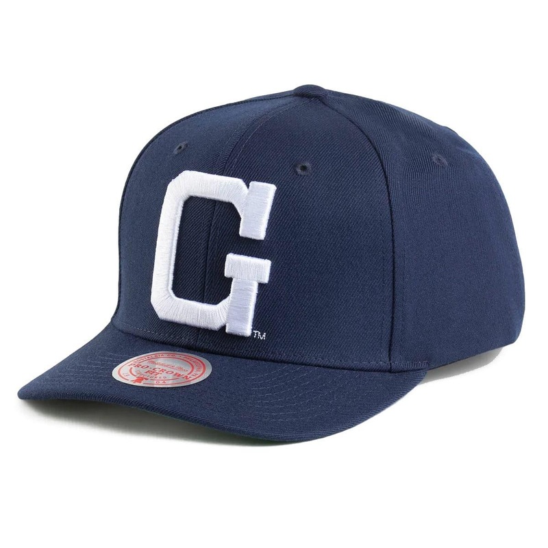 Georgetown Hoyas Mitchell & Ness NCAA Wordmark Pro Crown Snapback Hat – Navy