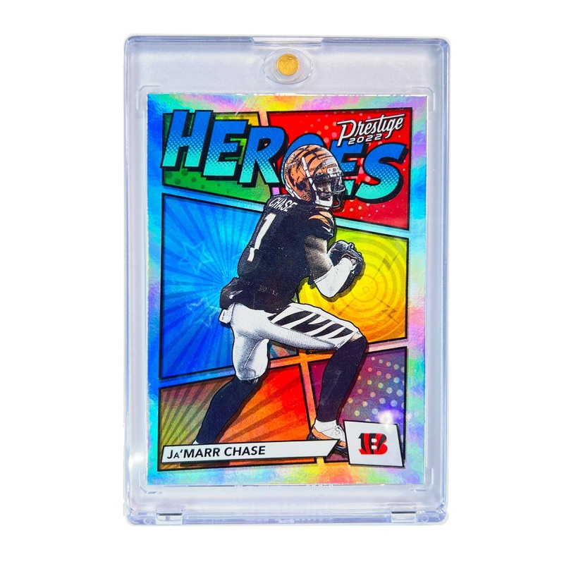 Ja’Marr Chase Cincinnati Bengals Panini NFL 22 Prestige Heroes Card