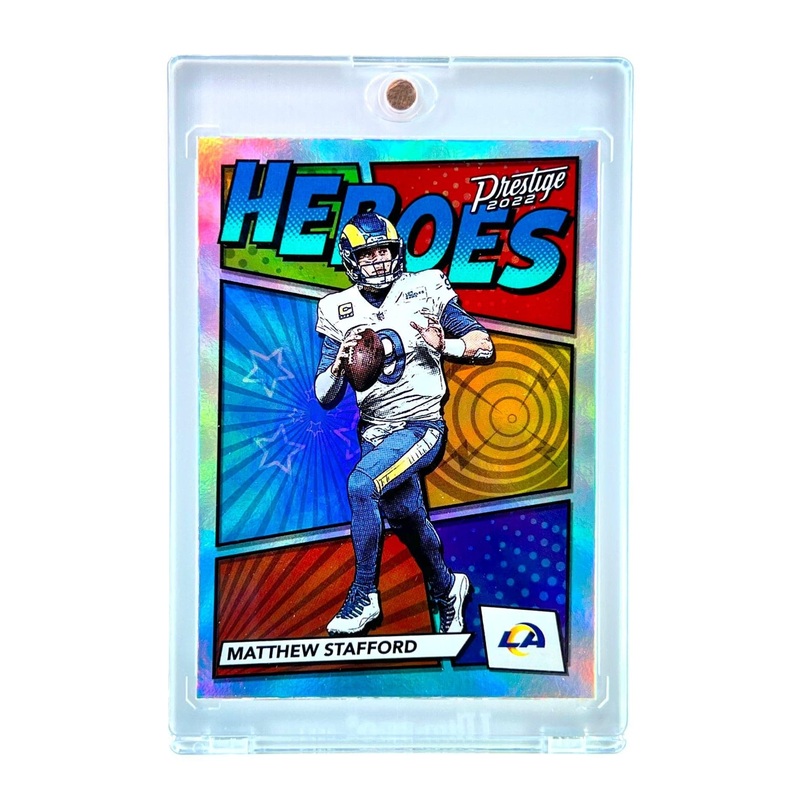 Matthew Stafford Los Angeles Rams Panini NFL 22 Prestige Heroes Insert Card
