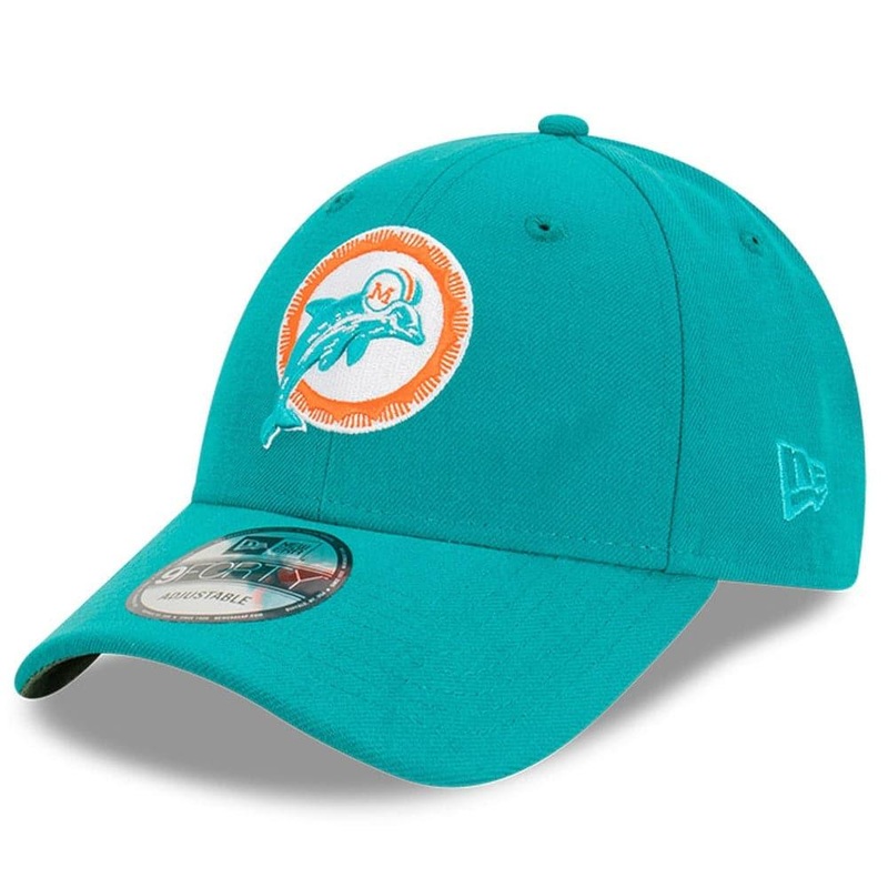 Miami Dolphins New Era NFL Historic 9TWENTY Strapback Hat – Teal
