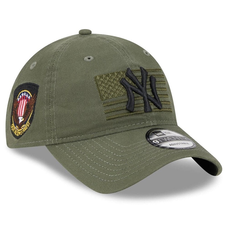 New York Yankees New Era MLB 2023 Armed Forces 9TWENTY Strapback Hat – Army