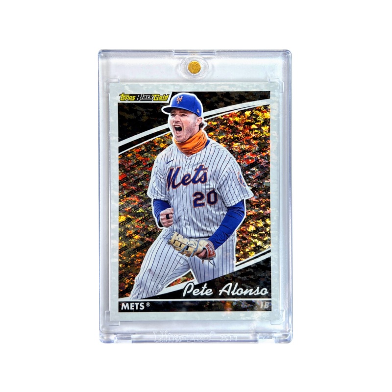 Pete Alonso New York Mets Topps MLB 22 Black Gold Card