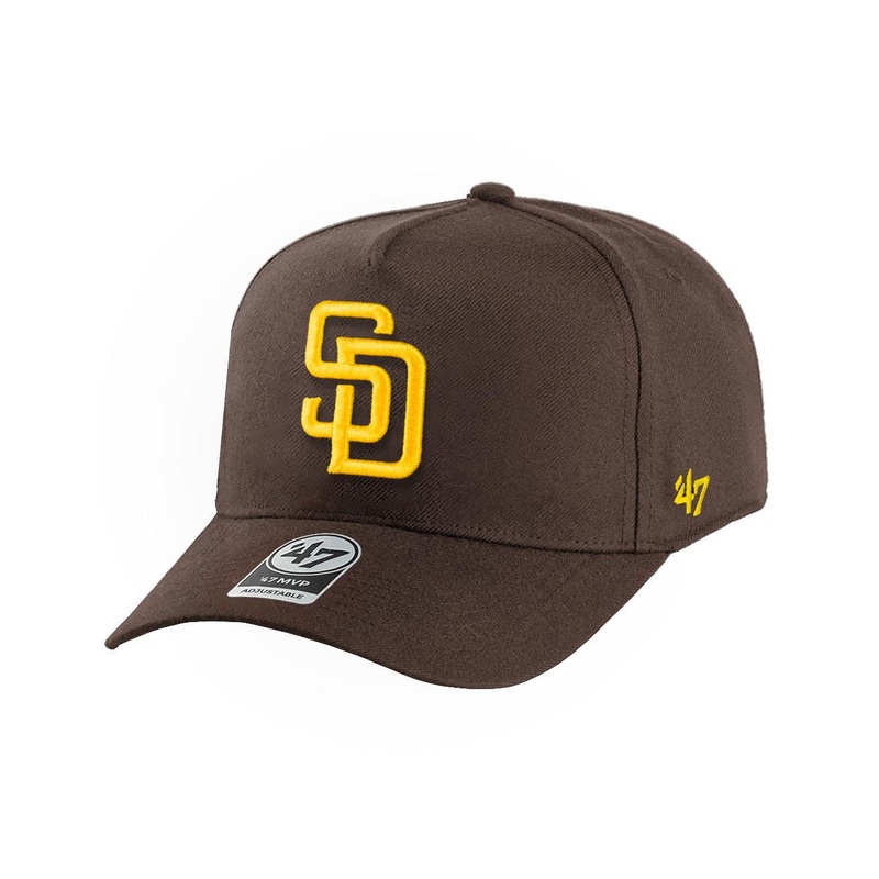 San Diego Padres ’47 MLB Team MVP DT Snapback Hat – Brown