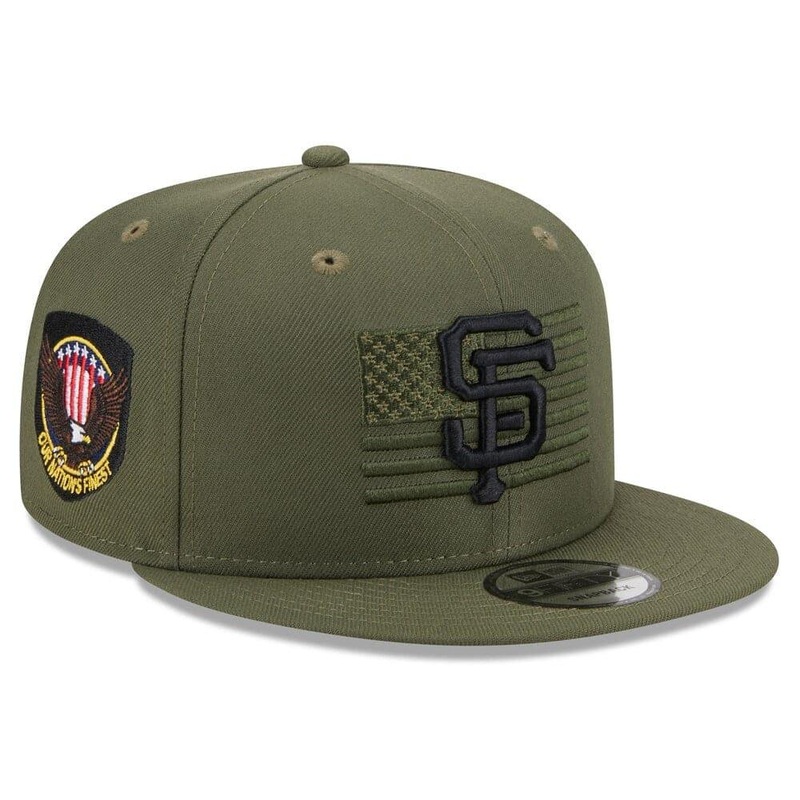 San Francisco Giants New Era MLB 2023 Armed Forces 9FIFTY Snapback Hat – Army
