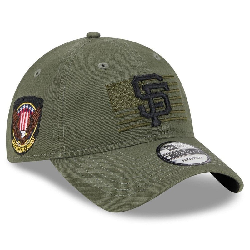 San Francisco Giants New Era MLB 2023 Armed Forces 9TWENTY Strapback Hat – Army