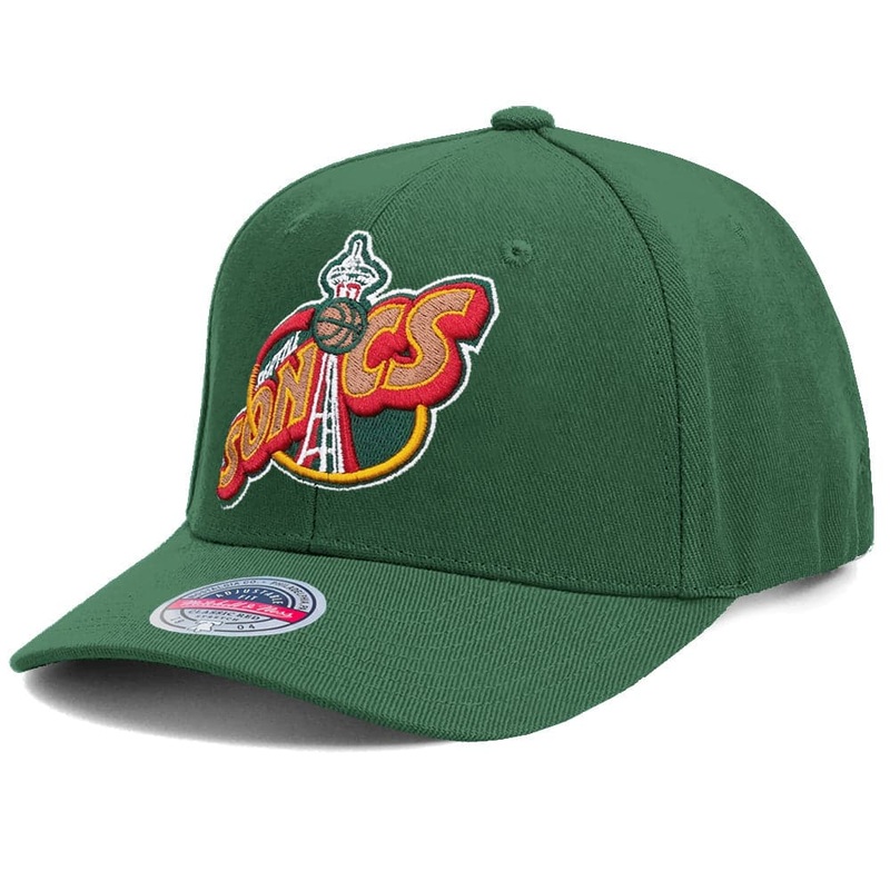 Seattle Supersonics Mitchell & Ness NBA HWC Snapback Hat – Green