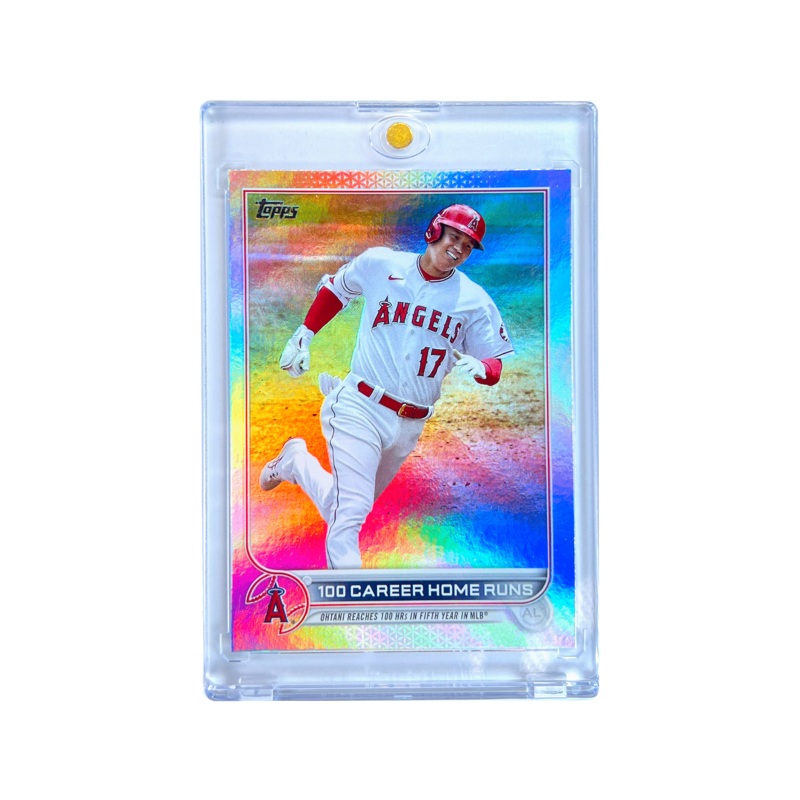Shohei Ohtani Los Angeles Angels Topps MLB 100 Home Runs Rainbow Foil Card