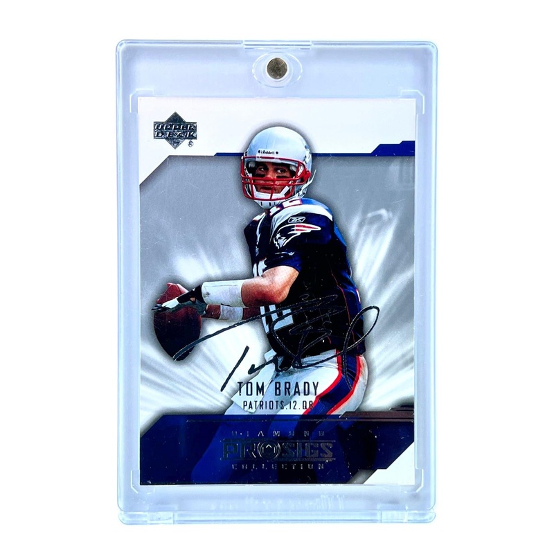Tom Brady New England Patriots Upper Deck NFL 04 Diamond Pro Sigs Card