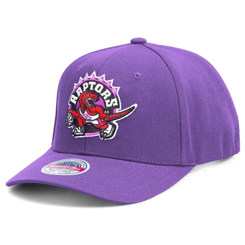 Toronto Raptors Mitchell & Ness NBA HWC Classic Red Snapback Hat – Purple