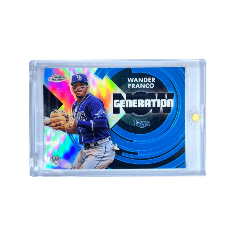 Wander Franco Tampa Bay Rays Topps MLB Chrome Gen Now Refractor Card