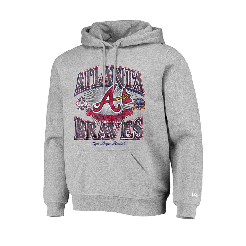 Atlanta Braves New Era MLB Gradient Arch Hoodie Jumper – Grey