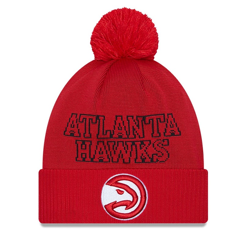 Atlanta Hawks New Era NBA 23 Draft Knit Beanie – Red