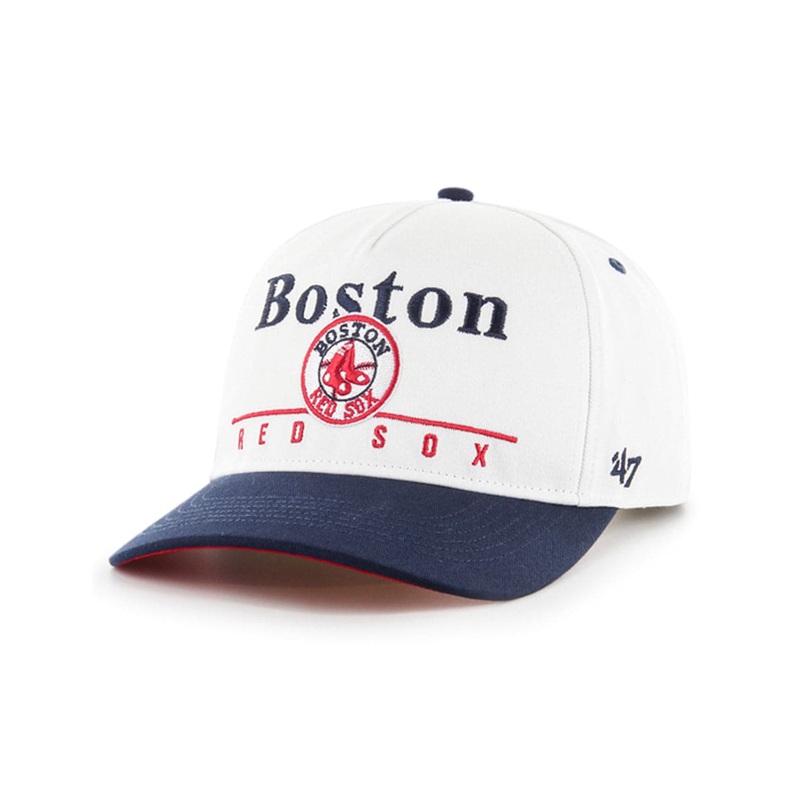 Boston Red Sox ’47 MLB Cooperstown Hitch Pre-Curved Snapback Hat – White