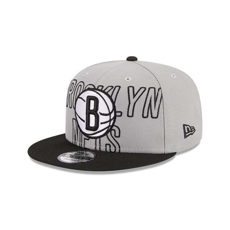 Brooklyn Nets New Era NBA 23 Draft 9FIFTY Snapback Hat – Grey