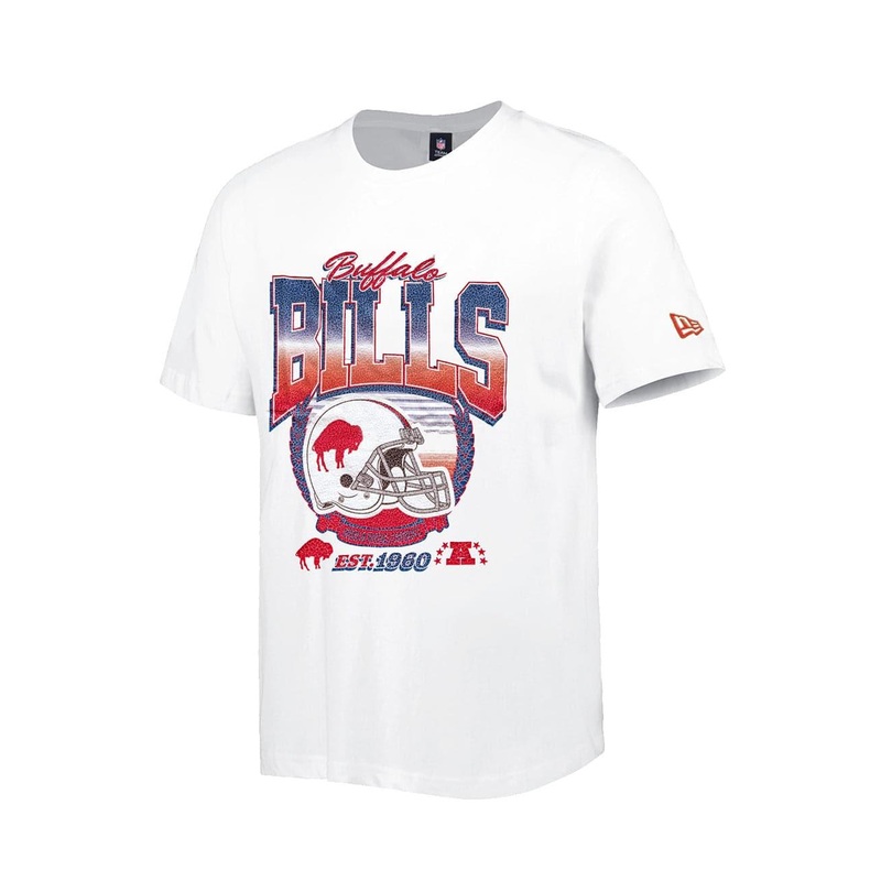 Buffalo Bills New Era NFL Helmet Crest T-Shirt – White