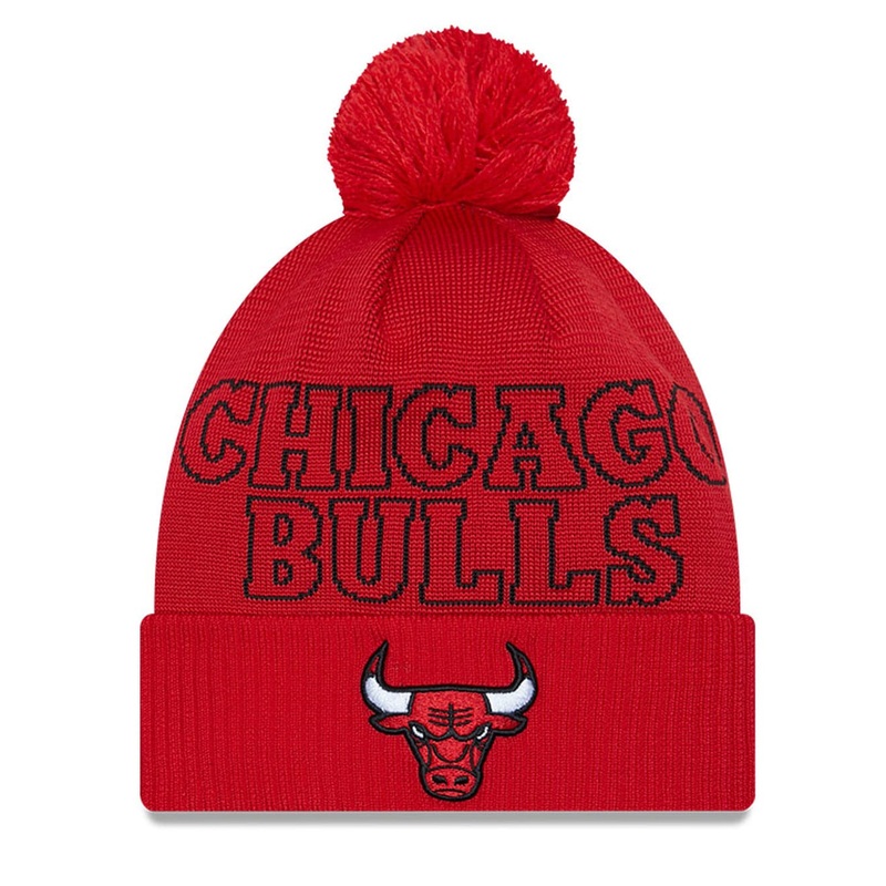 Chicago Bulls New Era NBA 23 Draft Knit Beanie – Red
