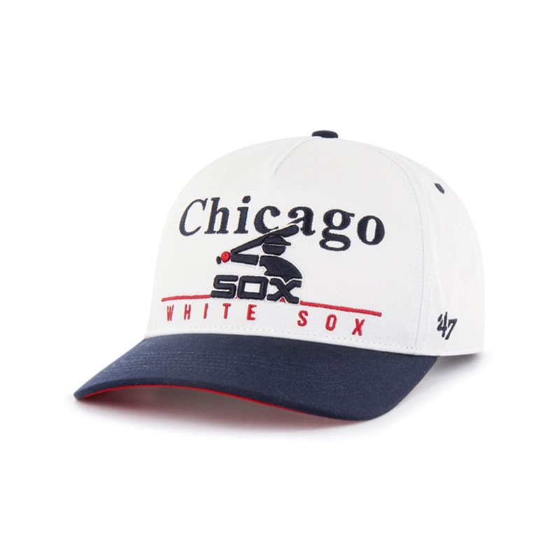 Chicago White Sox ’47 MLB Cooperstown Hitch Pre-Curved Snapback Hat – White