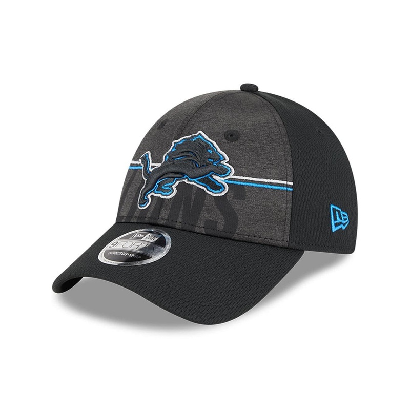 Detroit Lions New Era NFL 23 Training Camp 9FORTY Snapback Hat – Black