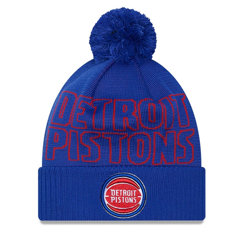 Detroit Pistons New Era NBA 23 Draft Knit Beanie – Blue