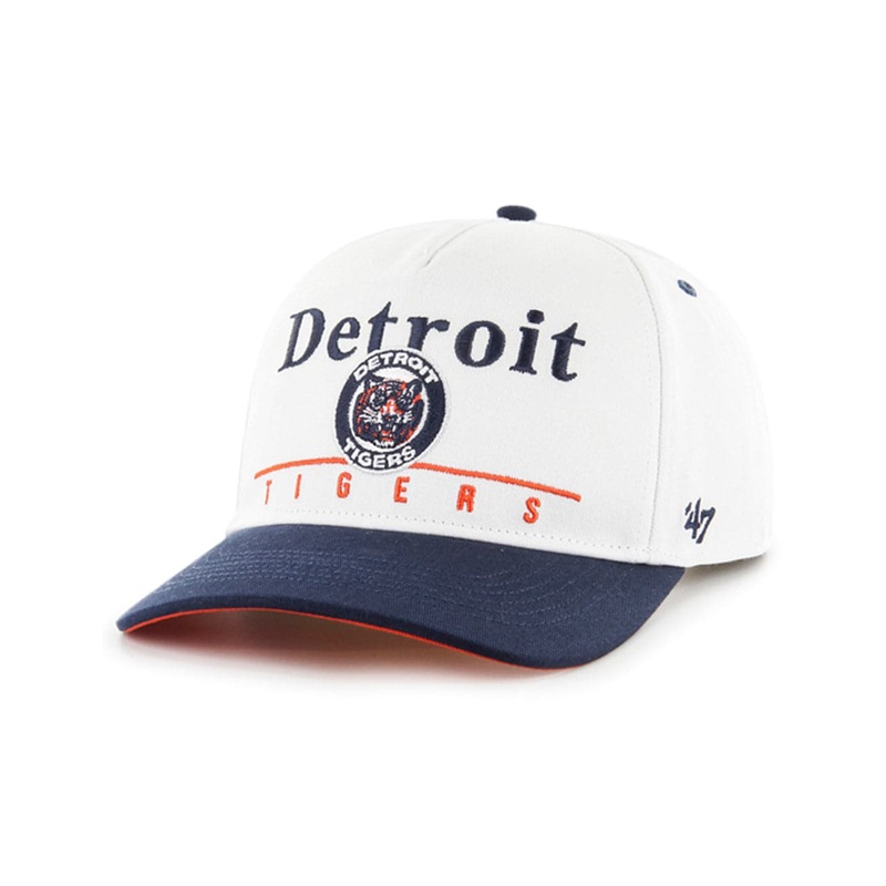 Detroit Tigers ’47 MLB Cooperstown Hitch Pre-Curved Snapback Hat – White
