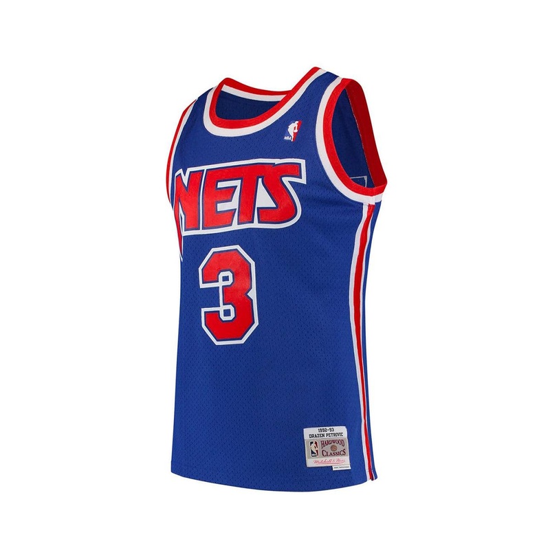 Drazen Petrovic New Jersey Nets Mitchell & Ness NBA 91-92 Swingman Jersey – Blue