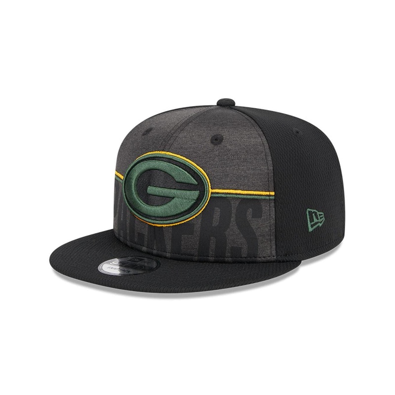 Green Bay Packers New Era NFL 23 Training Camp 9FIFTY Snapback Hat – Black