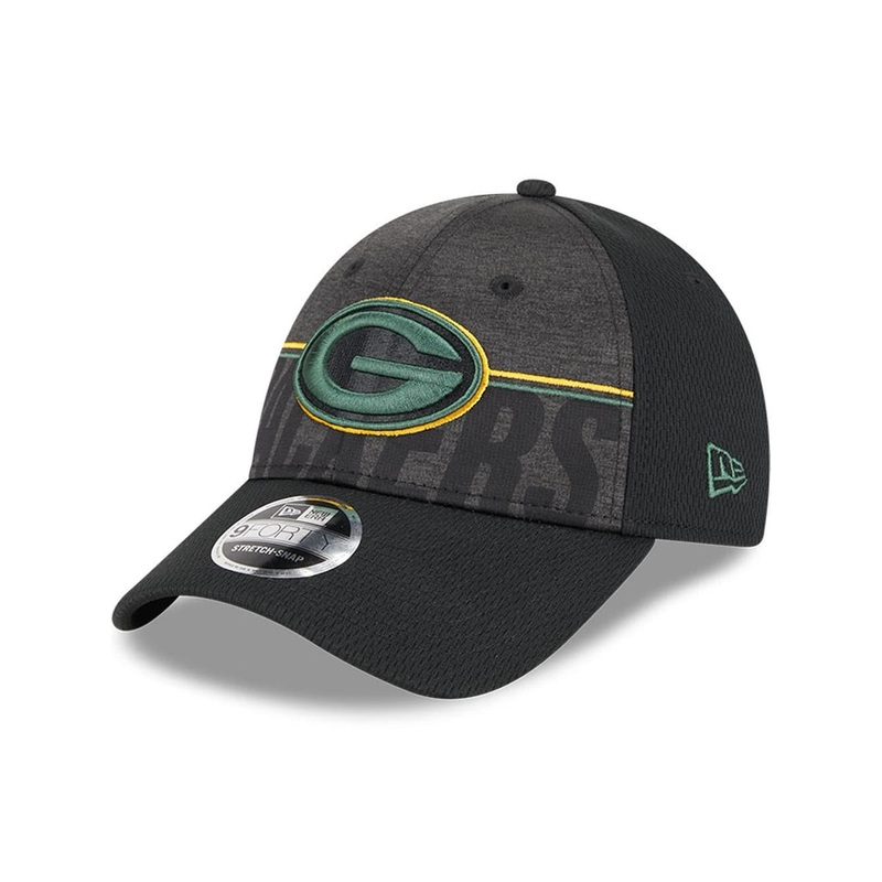 Green Bay Packers New Era NFL 23 Training Camp 9FORTY Snapback Hat – Black