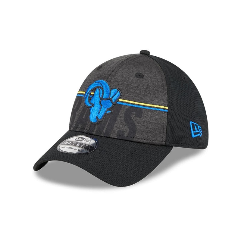 Los Angeles Rams New Era NFL 23 Training Camp 39THIRTY Stretch-Fit Hat – Black