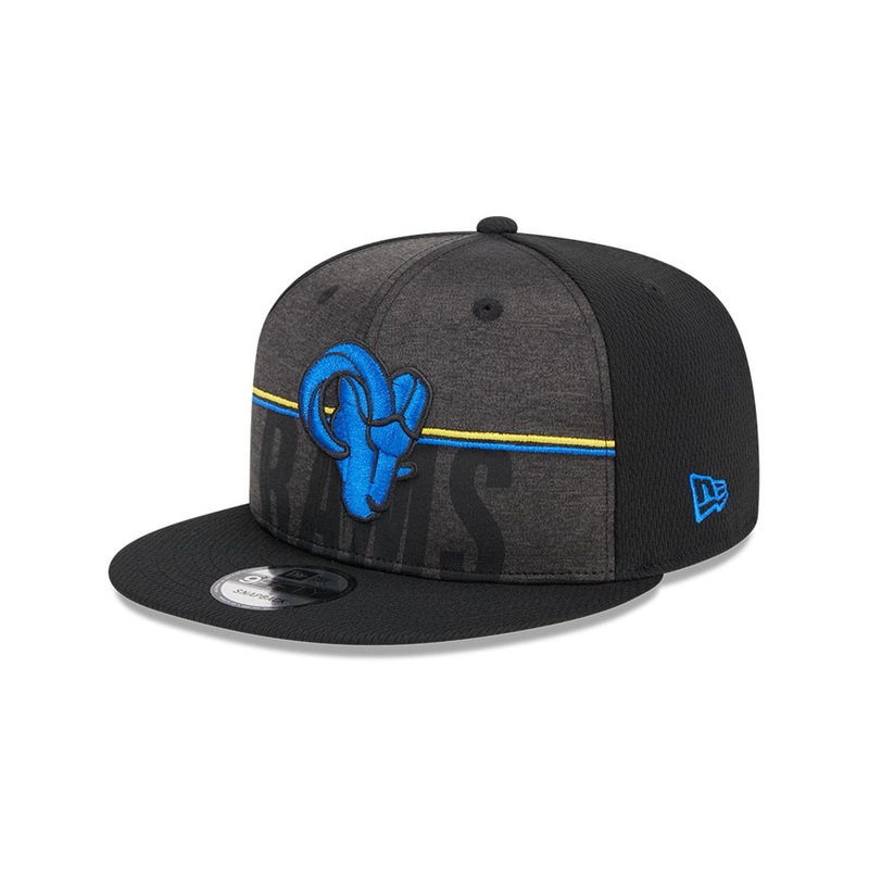 Los Angeles Rams New Era NFL 23 Training Camp 9FIFTY Snapback Hat – Black