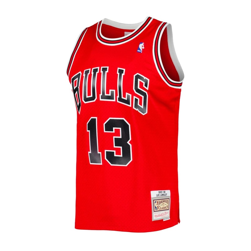 Luc Longley Chicago Bulls Mitchell & Ness NBA 97-98 Swingman Jersey – Red