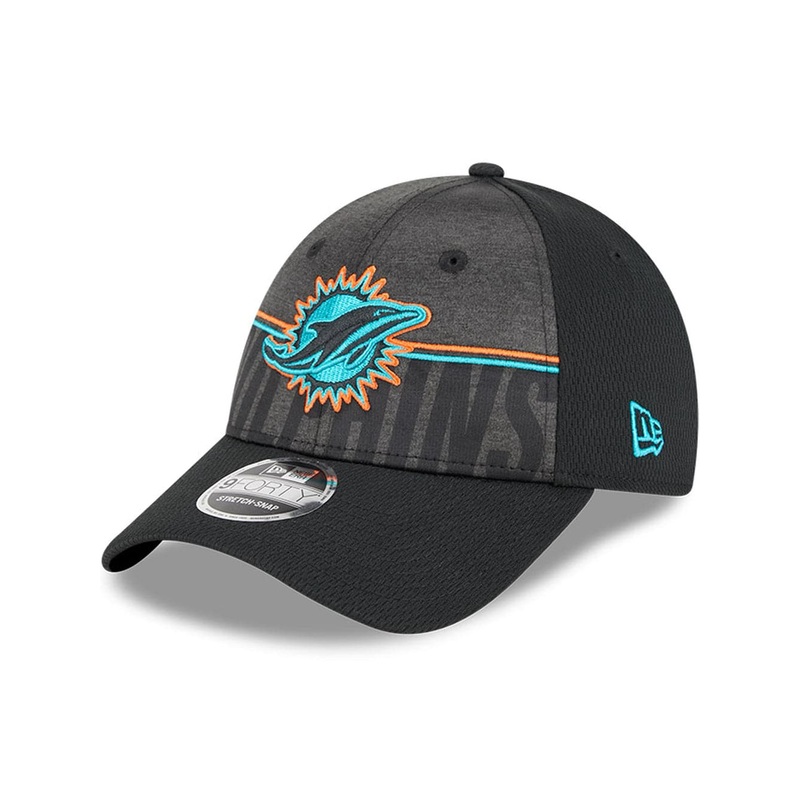 Miami Dolphins New Era NFL 23 Training Camp 9FORTY Snapback Hat – Black
