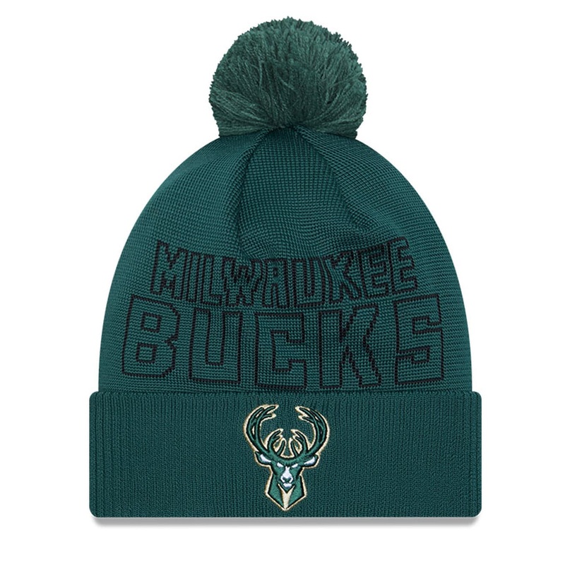 Milwaukee Bucks New Era NBA 23 Draft Knit Beanie – Green