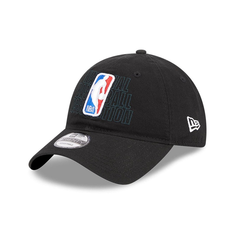 NBA Logoman New Era NBA 23 Draft 9TWENTY Strapback Hat – Black