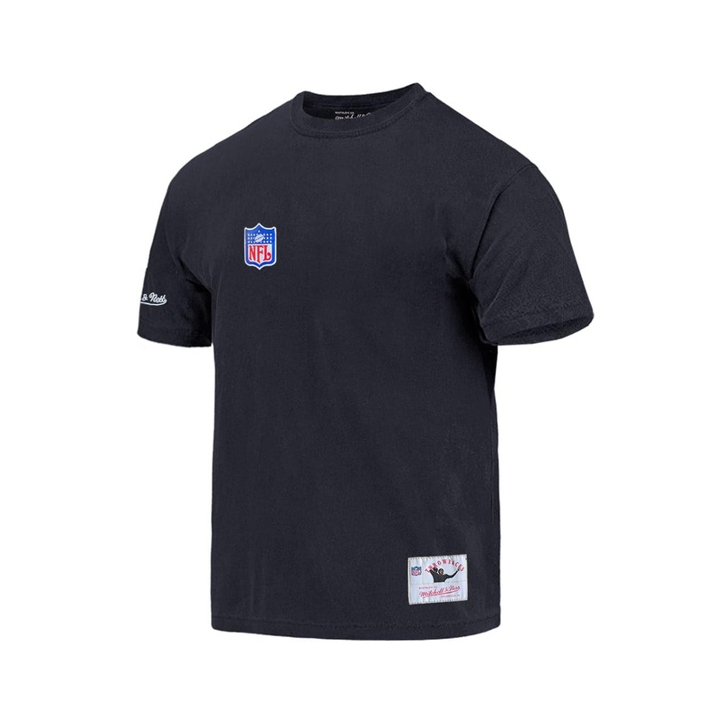 NFL Mitchell & Ness Throwback Logos Vintage T-Shirt – Faded Black