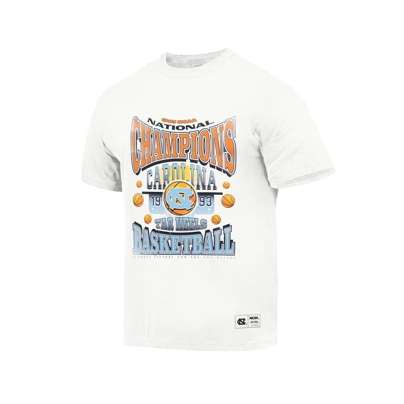 North Carolina Tar Heels NCAA 93 National Champs Vintage T-Shirt – Vintage White