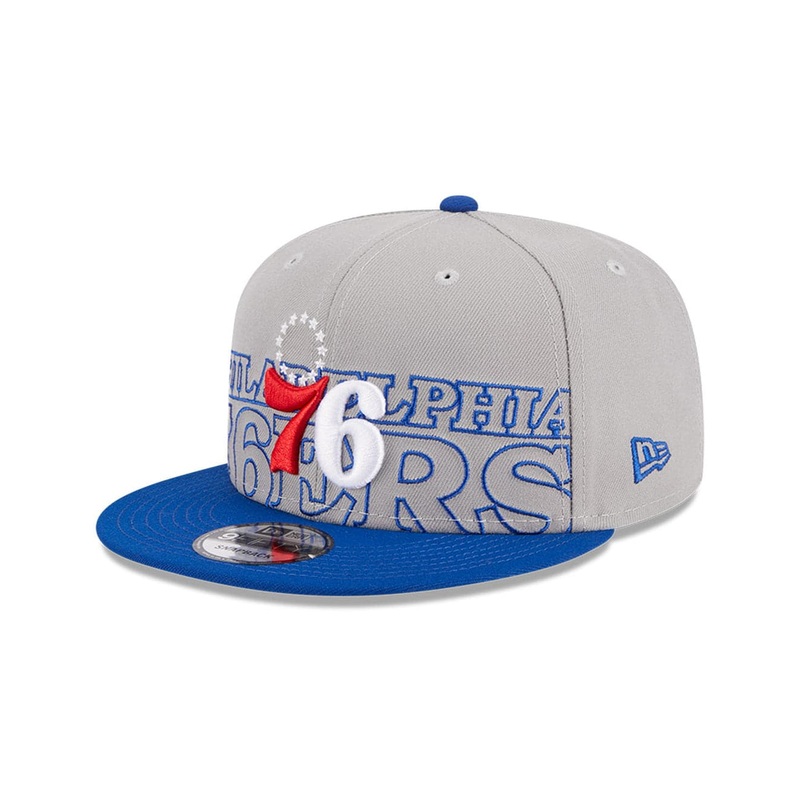 Philadelphia 76ers New Era NBA 23 Draft 9FIFTY Snapback Hat – Grey