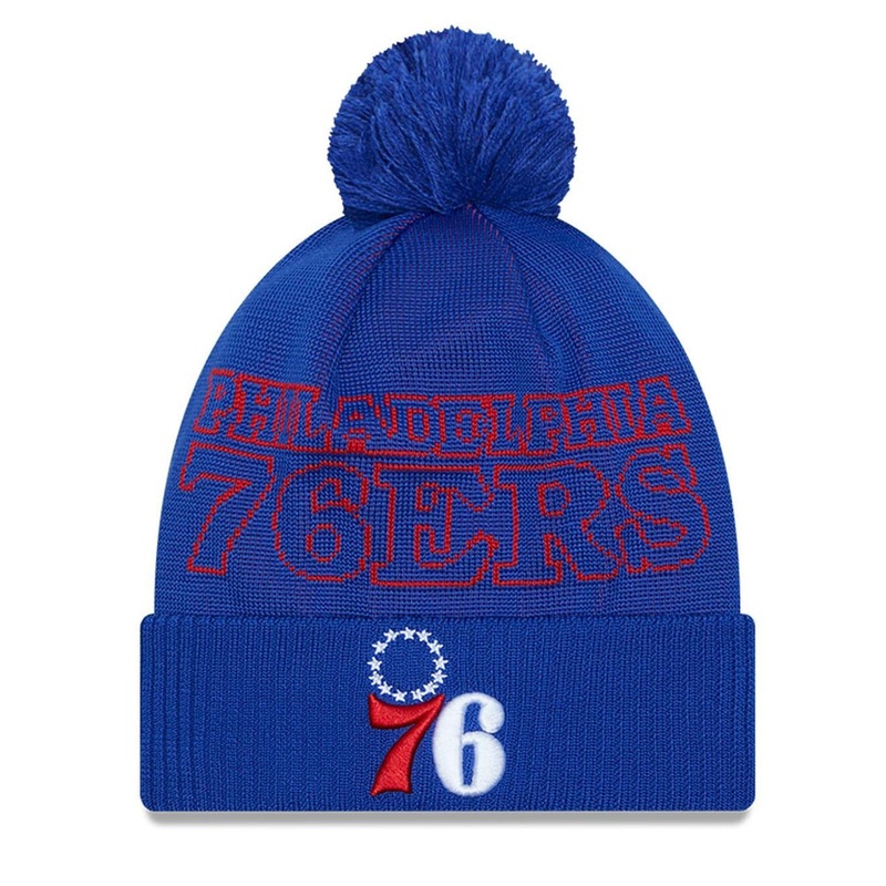 Philadelphia 76ers New Era NBA 23 Draft Knit Beanie – Blue