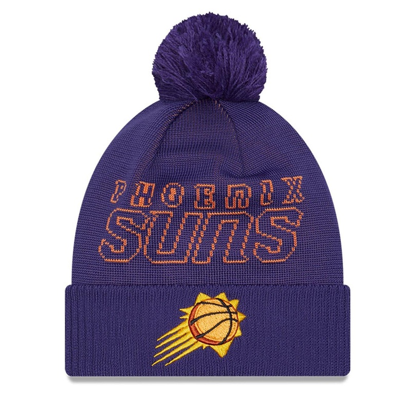 Phoenix Suns New Era NBA 23 Draft Knit Beanie – Purple
